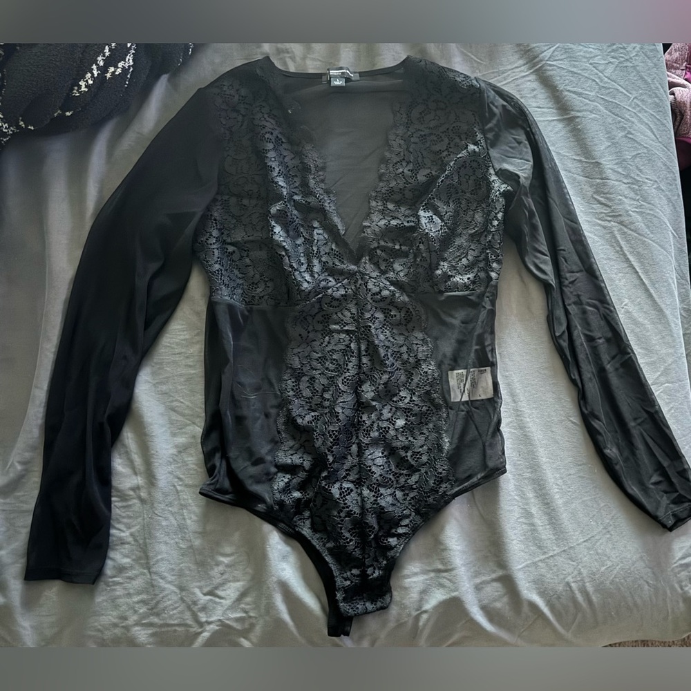 INC Shear Lace Bodysuit